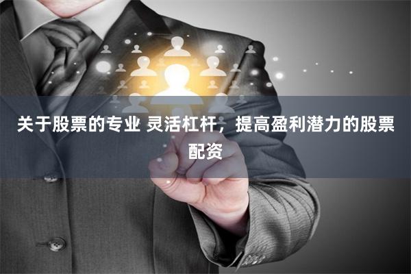 关于股票的专业 灵活杠杆，提高盈利潜力的股票配资